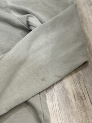James Perse Men’s Long Sleeve Graphic Henley Washed Taupe Size 3 *