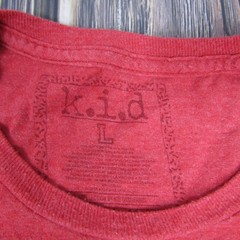 k.i.d Shirt Mens Large Red All Day Everyday Graphic Tee Soft Casual Cotton Blend