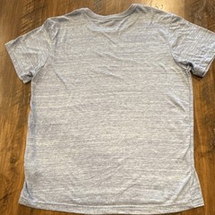 Hurley Men’s Blue Solid Logo Crew Neck Short Sleeve T-Shirt, Size L