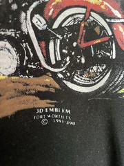Vintage 1991 Harley Davidson 3D Emblem T-Shirt M Black