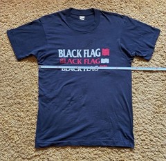 Black Flag Vintage 80s 90s Screen Stars Band T-Shirt Size M Navy USA