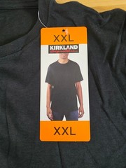 XXL / 2XL – BLACK – Kirkland Signature Men’s 100% Pima Cotton T-Shirt Tee