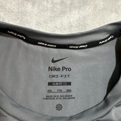 Nike Pro Dri-Fit Slim Fit Men’s 2XL Gray S/S Training T-shirt FB7929-084 *