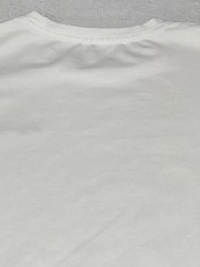 Oversized T Shirt Mens XL White Media Buttons Logo Streetwear Embroidered Crew