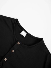 Men Long Sleeve Breathable Henley Button Tee Quick Dry Slim Fit Casual Top Gift
