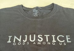 injustice gods among us DC Comics Video Game Promo T Shirt Size Large Black