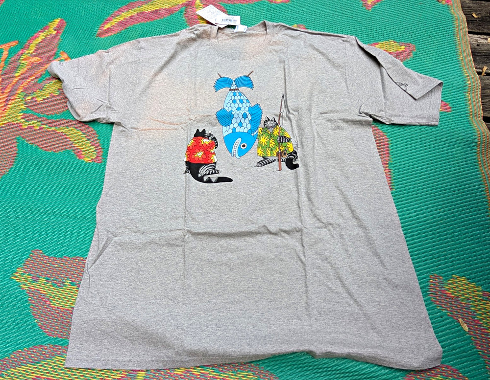 Big Catch Size 2XL Crazy Shirts B. Kliban Cat Short Sleeve Crew Neck