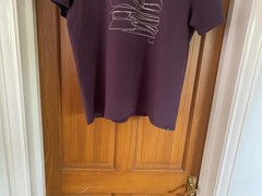 Seasalt Cornwall Midwatch T-Shirt Men’s M Purple Organic Nautical Graphic