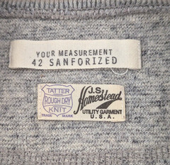 Journal Standard Homestead henley 42 or M/L gray heathered sanforized Japan
