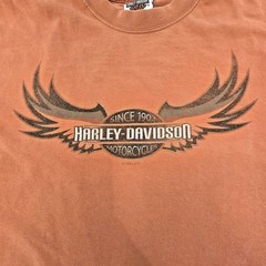 VTG 90s Harley Davidson Shirt Concord NC Speedway USA Made Hanes Beefy L 21×26