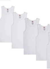 Levi 4pack Ribbed Tank Tops, Men Cotton, Clean Comfort Fit, Best In Class Tanks