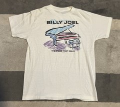 VTG 1986-1987 Billy Joel ‘The Bridge’ Tour Ched T-Shirt PM347 FREE SHIPPING