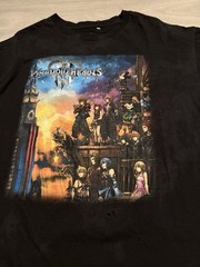 Rare Kingdom Hearts Black XL Disney Game 2019 Square Enix Shirt-read Notes