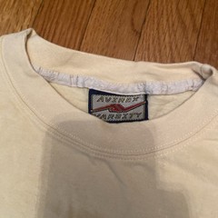 AVIREX Variety T-Shirt Mens XL Cream USA Retro Tshirt – Used – Free Shipping