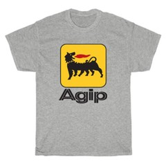 Agip Racing Men’s Gray T-Shirt Size S to 5XL