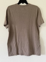 Porter & Ash Luxury Essential Men’s Size M Taupe Viscose Blend Casual T-Shirt
