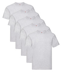Fruit Of The Loom 61082 Men’s Original Crew Neck Tee 5 pack T-Shirts