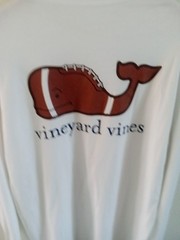 Vineyard Vines Mens Long Sleeve Cotton Football Tee Shirt Sz M EUC