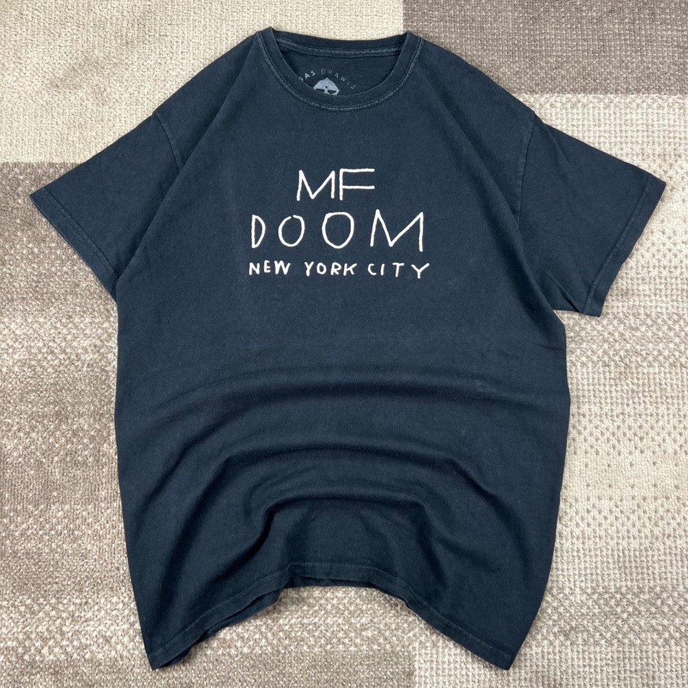 MF DOOM Gas Drawls New York City Pass The L Graphic T-Shirt Black Mens Medium