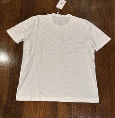 Collars & Co Maranello Mid-Weight Cotton & Silk Tee White Men’s XL New $89