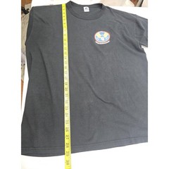 USAF Crest Logo Shirt Mens Large Black US Air Force Vintage Military Shirt
