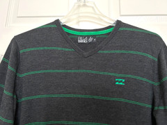 VTG BILLABONG SURF/SKATE Stripe Shirt – OLD LOGO – COTTON BLEND WASHABLE Men’s M