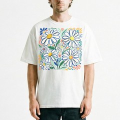 Retro Floral Daisy T-Shirt Colorful Botanical Wildflower Nature Spring Tee