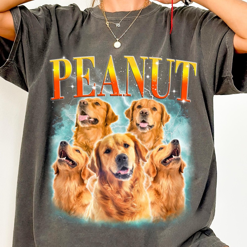 Custom 90s Bootleg Style T-Shirt Personalized Pet Photo Tee