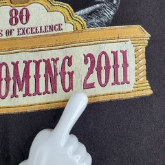 ULM Homecoming 2011 Shirt Mens M Black Uni Louisiana Monroe Circus 80 Years