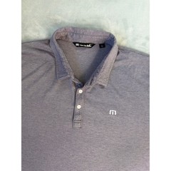 TravisMathew Men’s Heather Purple Performance Golf Polo Shirt Size XXL