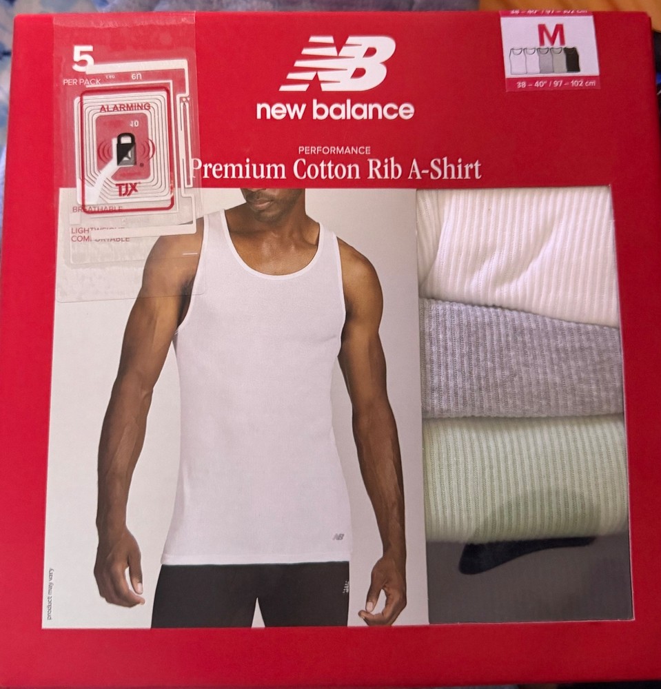 new balance 5 pack cotton rib a shirt