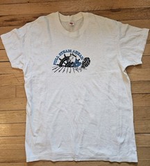 Vintage Full Steam Ahead Busy Beaver Nautical Sailor 1980s Hanes Cotton Tshirt