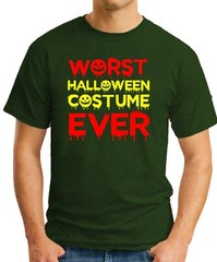 WORST HALLOWEEN COSTUME EVER T-SHIRT > Funny Slogan Novelty Geek Nerd Men’s Top