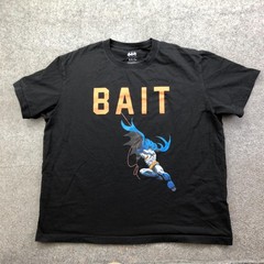 BAIT x Batman Shirt Mens 2XL Black Graphic Tee DC Comics Tagless Double Sided
