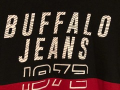 New Buffalo by David Bitton Mens T Shirt Black-Red Size: XLarge $42.00