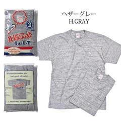 WHITESVILLE 2 PACK T-SHIRT Gray WV73544 Made in Japan