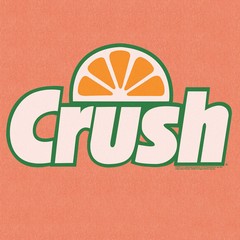 Tee Luv x Comfort Colors Orange Crush Logo Mens T Shirt Melon