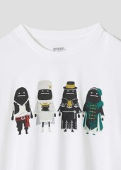 Bravely Default x graniph Brave Shadow T-Shirt White Japan New
