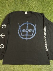 Vintage 1991 Prong Prove You Wrong Long Sleeve Tour T Shirt XL 90s Heavy Metal