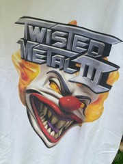 Vintage Twisted Metal 3 Playstation Promo Tshirt with Studio on Fronhit Cut Tag