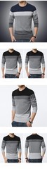 Camisa De Manga Larga Moda Casual Primavera Otoño Camiseta Estampado Para Hombre
