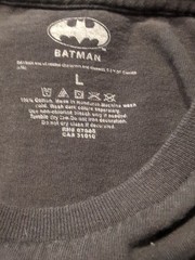 Batman Harley Joker Graphic Tee Large 100% Cotton Collab Art Comic Villains Larg