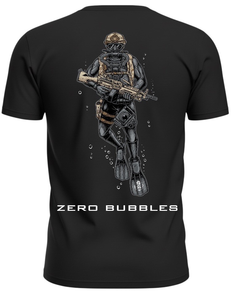 New Sworn to Protect® “ZERO BUBBLES” Combat Diver T-Shirt NSW SOCOM SEAL DEVGRU