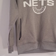 Brooklyn Nets NBA Men Light Gray Fan Apparel Hoodie Size M SOLD AS IS
