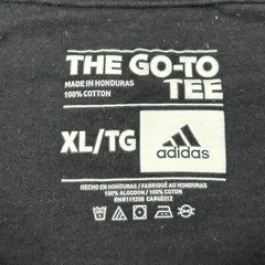 Adidas The Go-To Tee Hustle On 100 Graphic Spell out Black Cotton Shirt Men’s XL