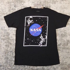 Nasa Eighty Eight Shirt Men’s Large Black Astronauts Space Blue Earth Rocket