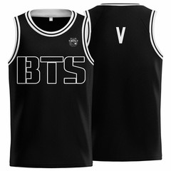 Special BTS Men and Women Black Basketball S-5XL Jersey TT1183