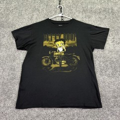 Brisco Brands Shirt Mens Large Black Betty Boop Motorcycle Graphic Tee Biker
