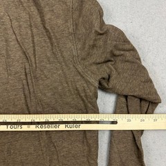 Vince Shirt Men Extra Large Brown Heather Pullover Hoodie Drawstring Pima XL