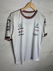 Mercedes Benz Petronas AMG Motorsports F1 Racing White T-Shirt